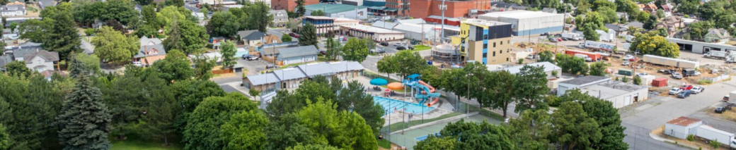 Aeriel view of AM Cannon Park